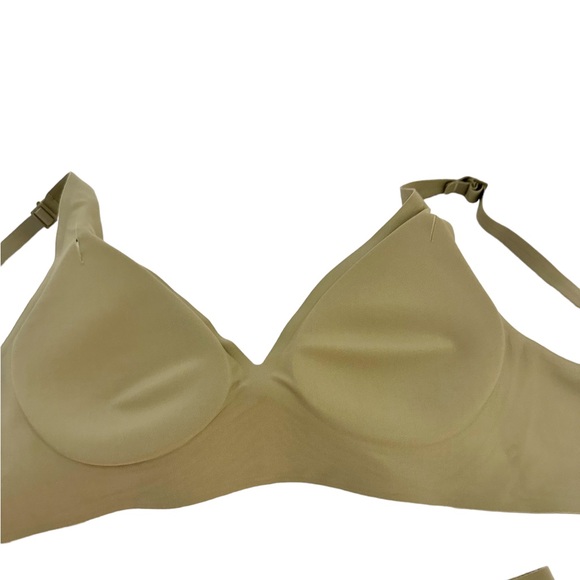 Seamless Lingerie Olive Green 2-pc Wireless Bra & High Waist Boy Short Size L - Picture 2 of 4